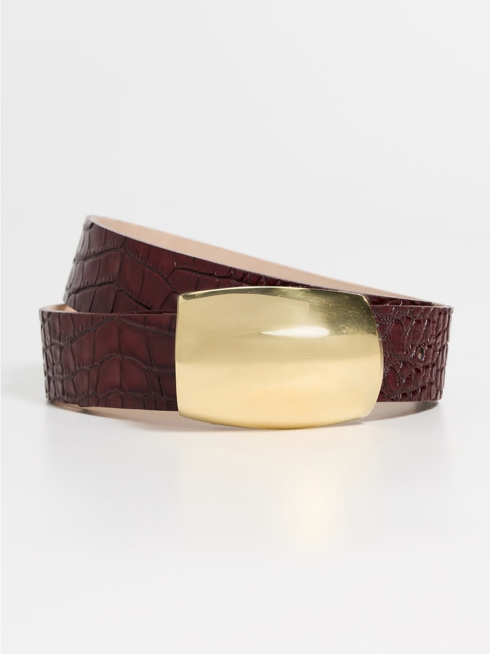 L'AGENCE
Milou Croc-Embossed Belt - Burgundy Croc
Embossed